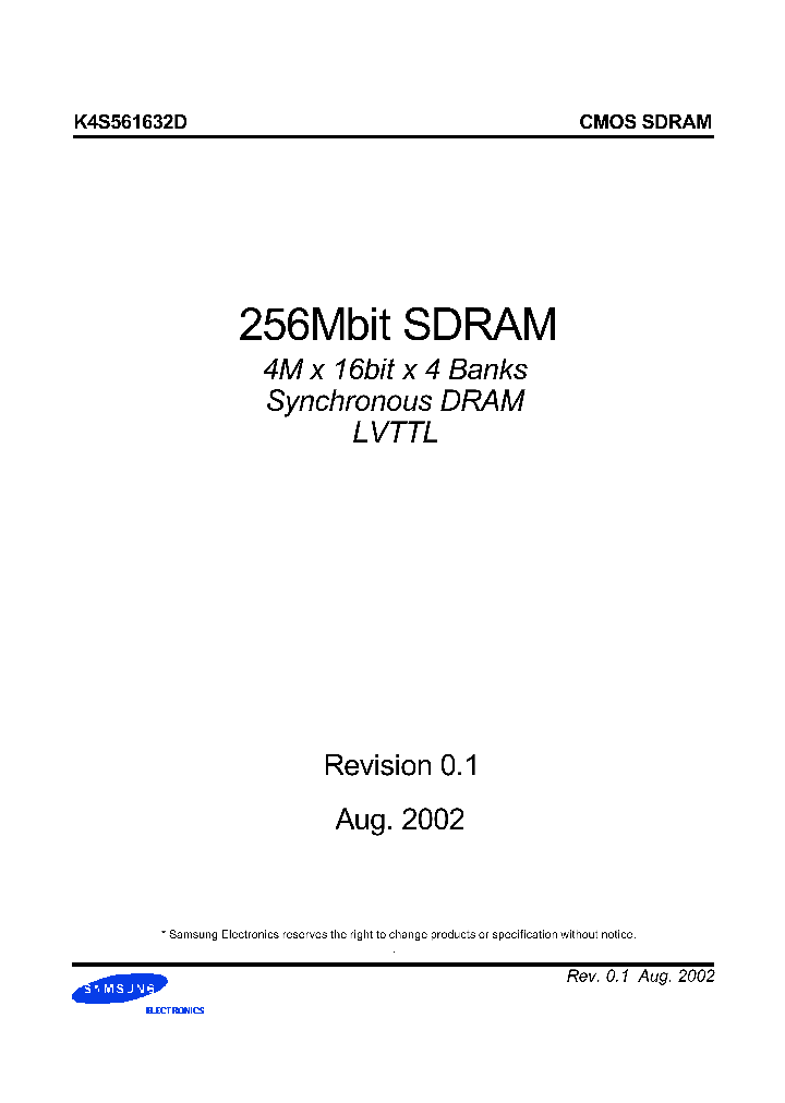 K4S561632D_139258.PDF Datasheet
