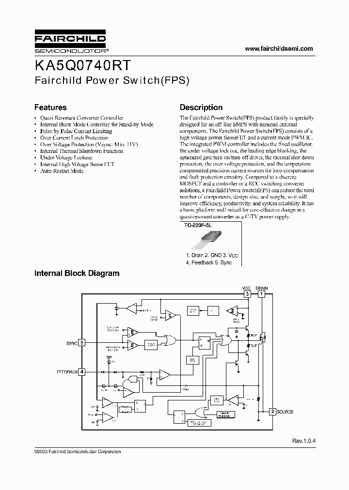 KA5Q0740_118518.PDF Datasheet