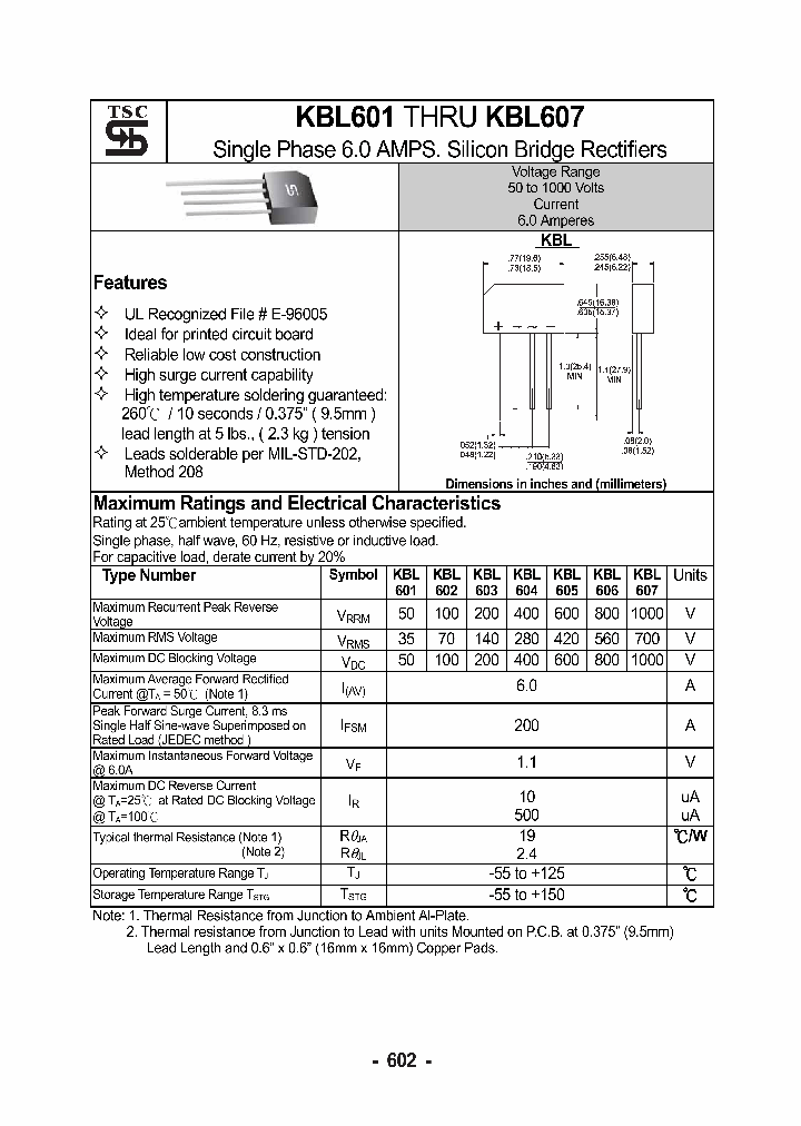 KBL602_156046.PDF Datasheet