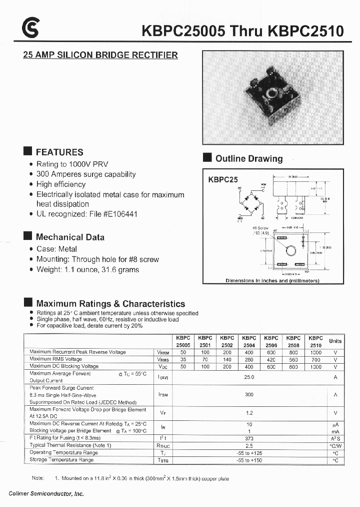 KBPC2506_155941.PDF Datasheet