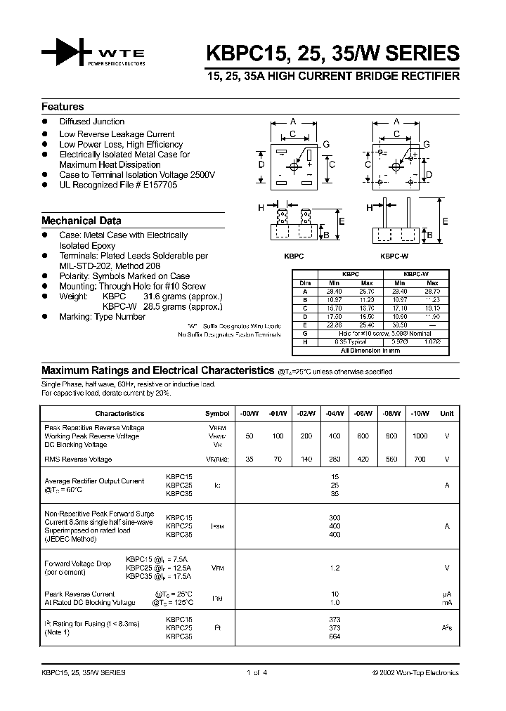 KBPC3500_119362.PDF Datasheet