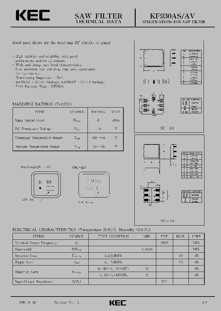 KF930AS_146162.PDF Datasheet