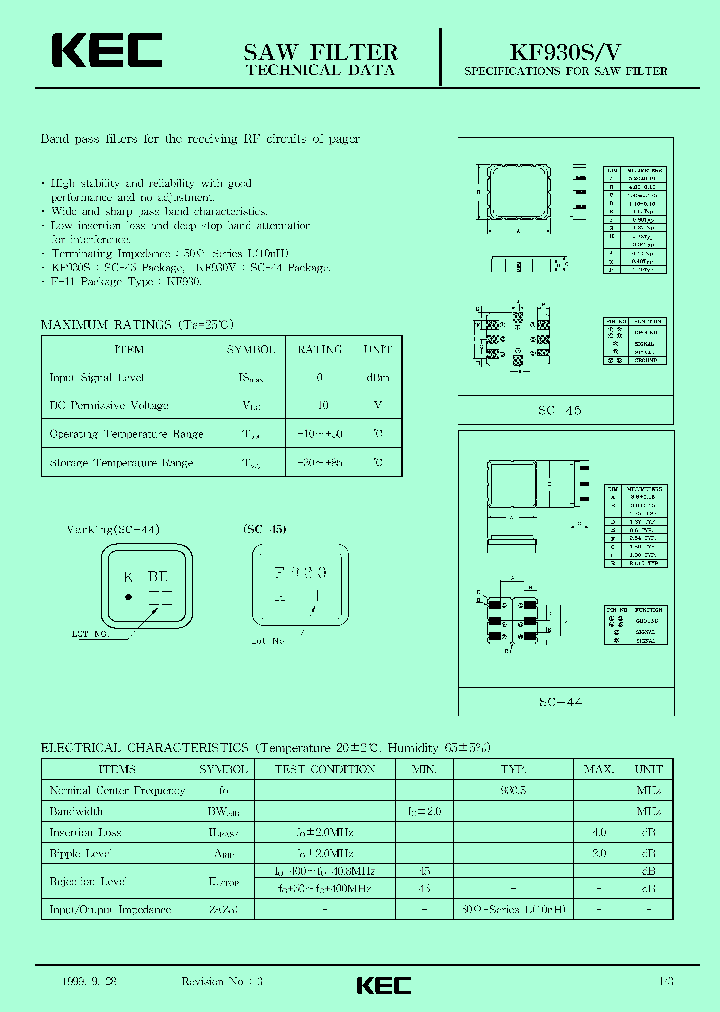 KF930S_146164.PDF Datasheet