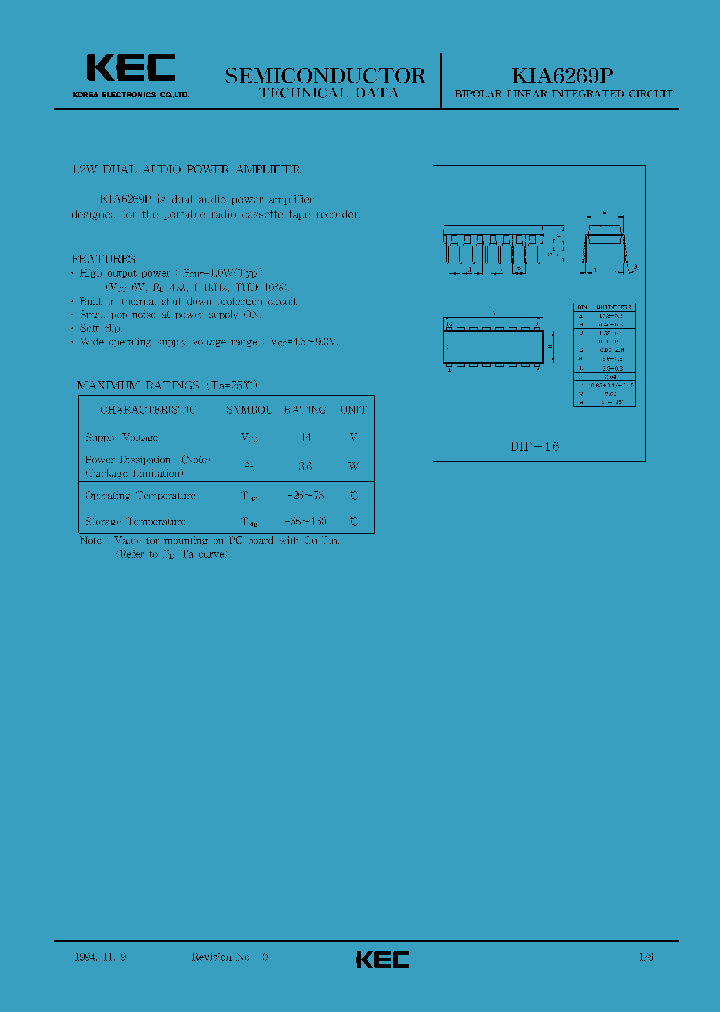 KIA6269P_79062.PDF Datasheet