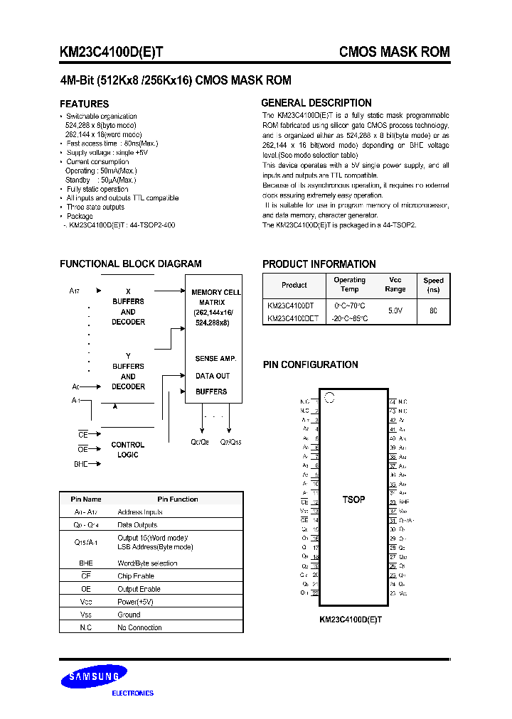 KM23C4100DET_27065.PDF Datasheet
