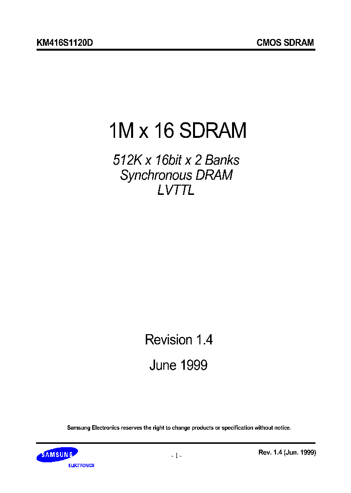 KM416S1120D_112103.PDF Datasheet