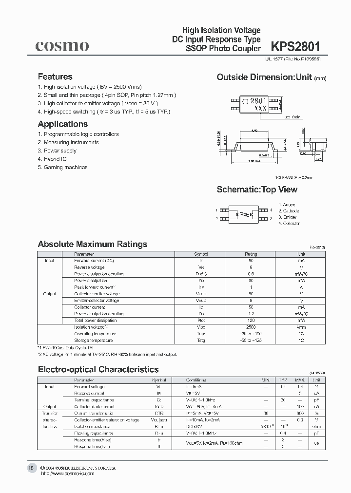 KPS2801_34682.PDF Datasheet