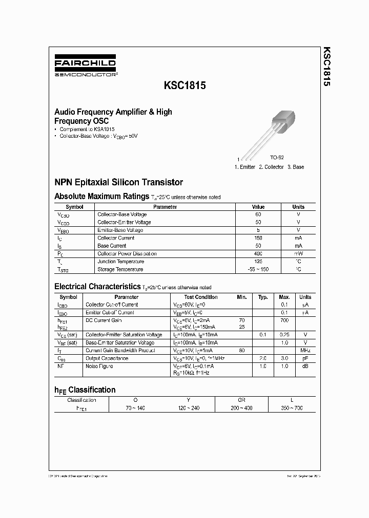 KSC1815_77564.PDF Datasheet