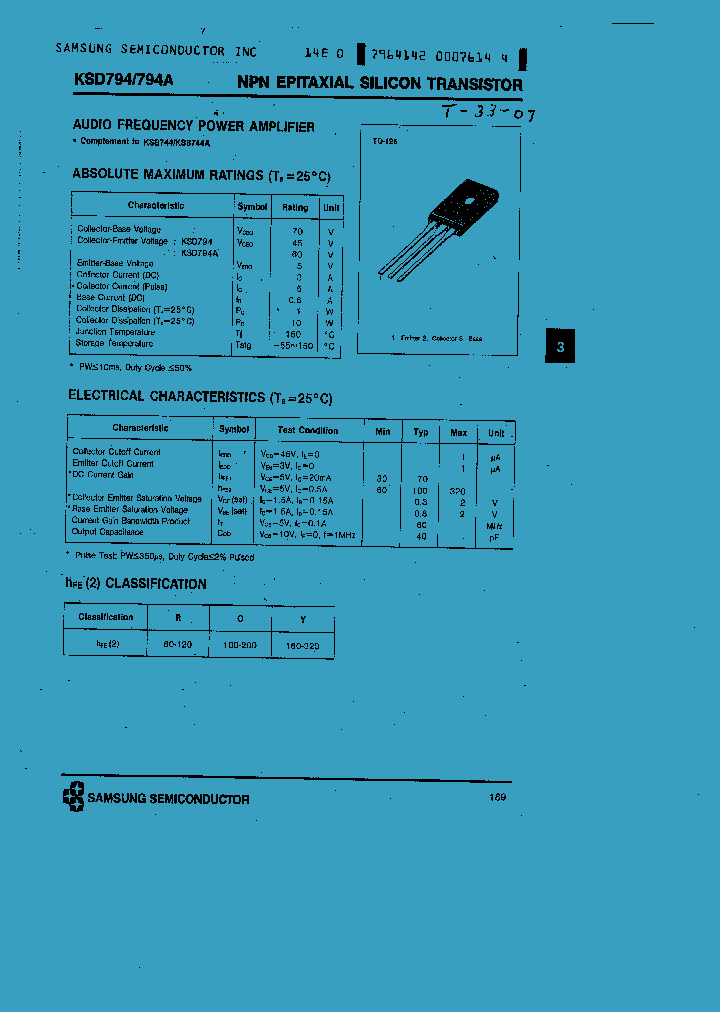 KSD794_78747.PDF Datasheet