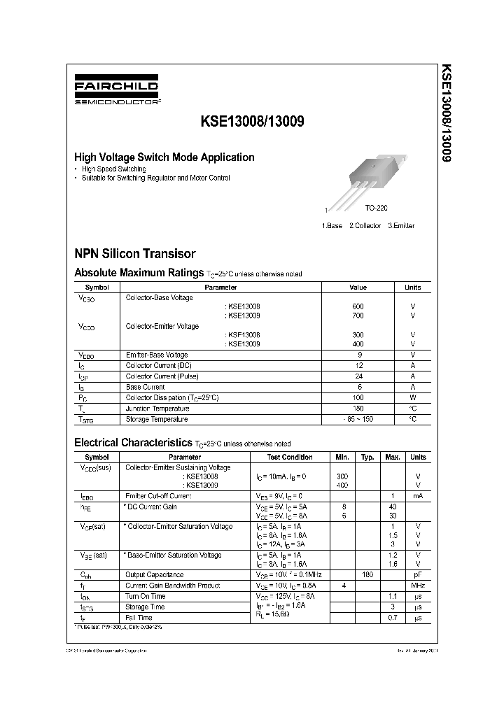 KSE13008_138007.PDF Datasheet