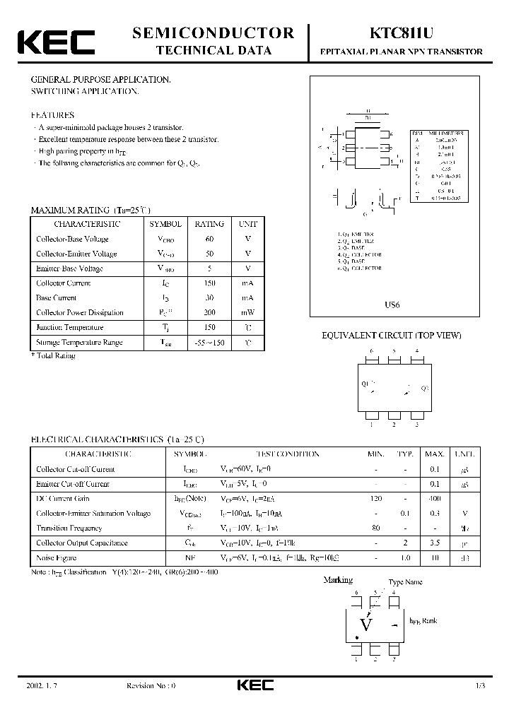KTC811U_71010.PDF Datasheet