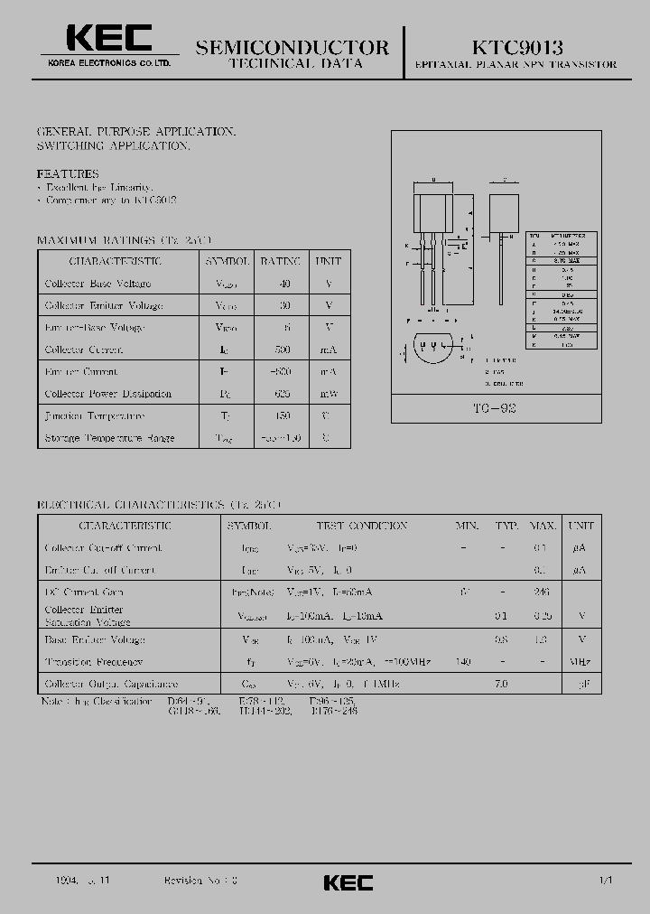 KTC9013_177417.PDF Datasheet