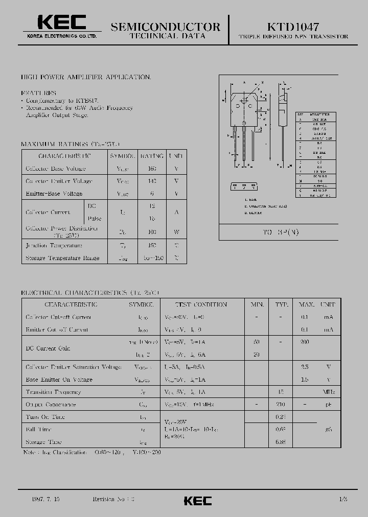 KTD1047_70577.PDF Datasheet