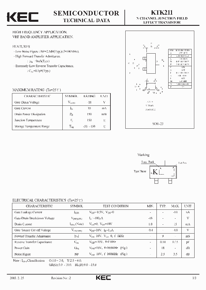 KTK211_172827.PDF Datasheet