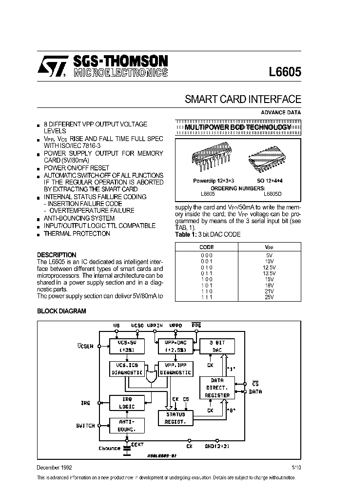 L6605D_108973.PDF Datasheet