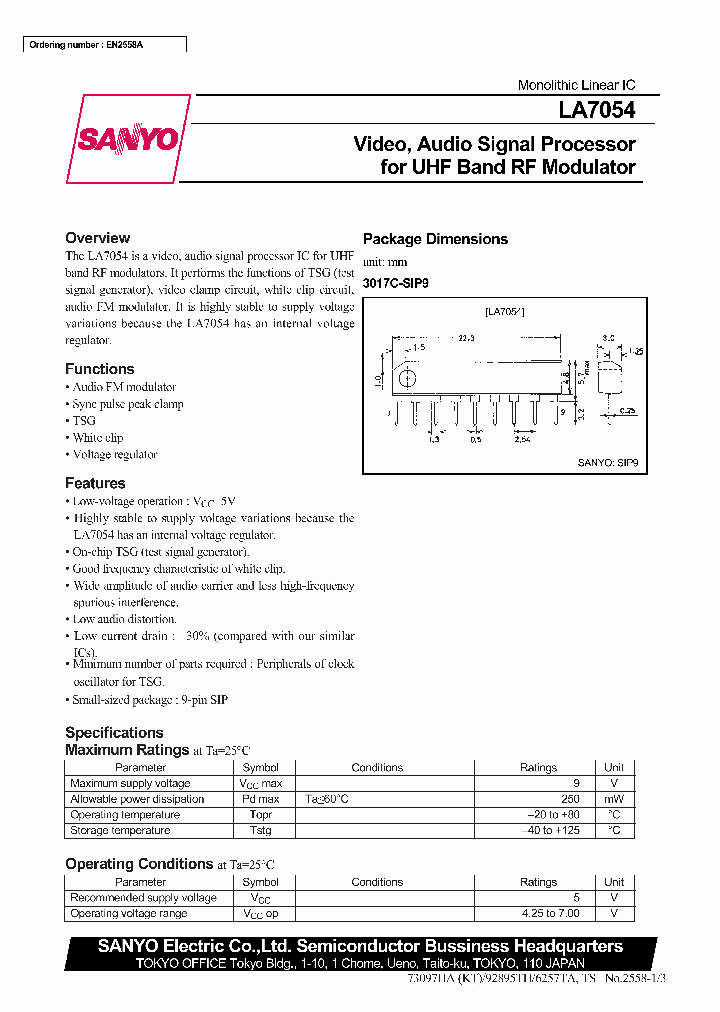 LA7054_106713.PDF Datasheet
