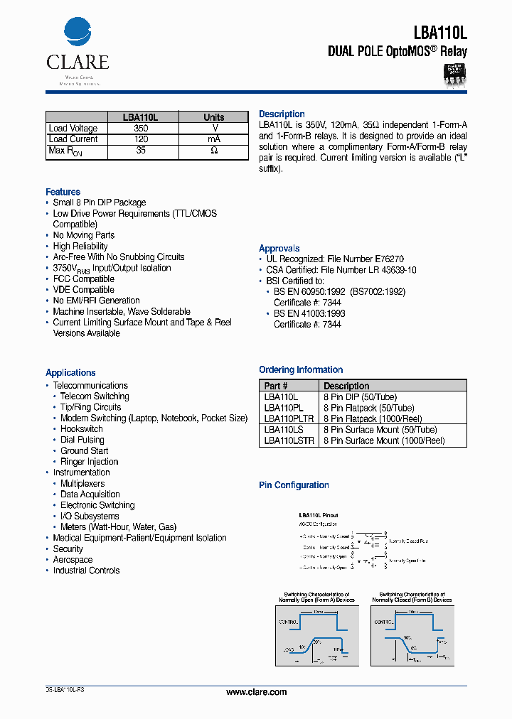 LBA110L_10116.PDF Datasheet
