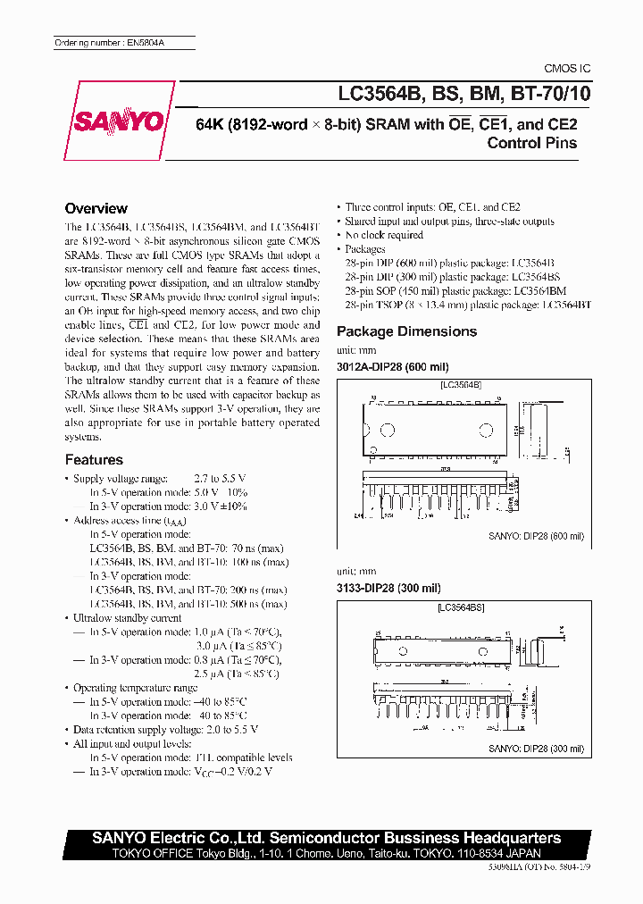 LC3564B_138345.PDF Datasheet