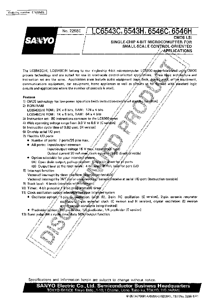 LC6543_111640.PDF Datasheet