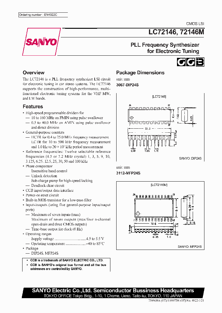 LC72146_96621.PDF Datasheet