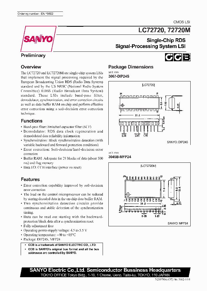 LC72720_90369.PDF Datasheet