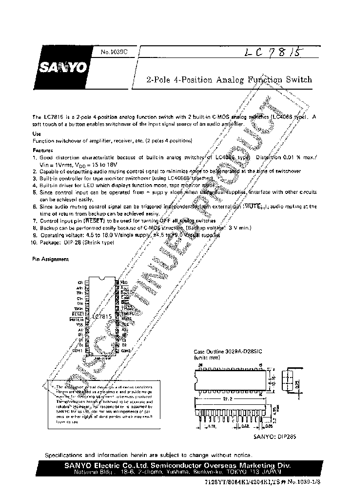 LC7815_162574.PDF Datasheet