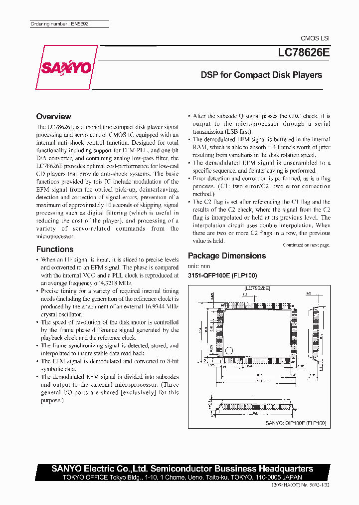 LC78626_125031.PDF Datasheet