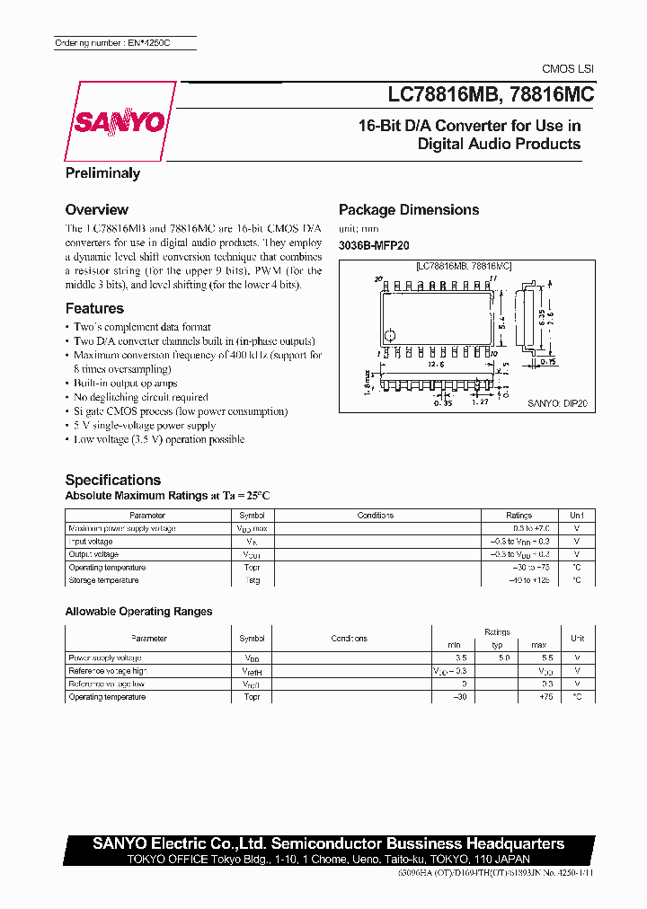 LC78816_104314.PDF Datasheet