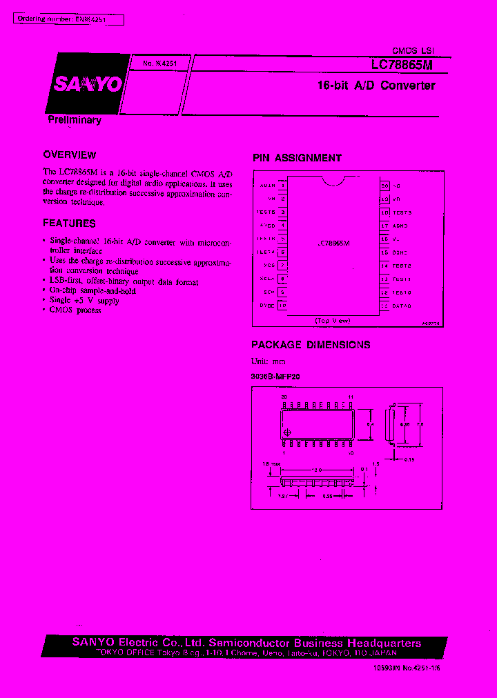 LC78865M_158646.PDF Datasheet