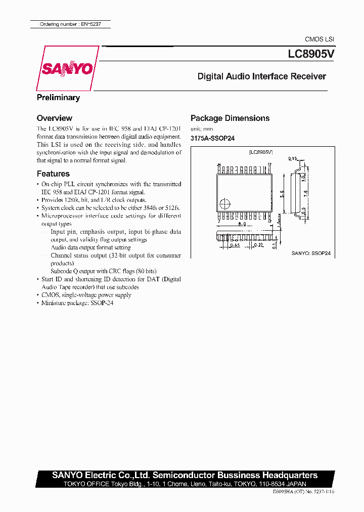 LC8905V_27889.PDF Datasheet