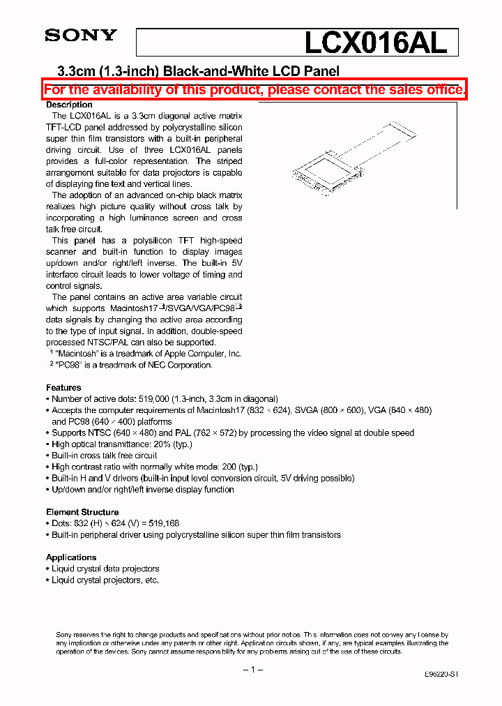 LCX016_40365.PDF Datasheet