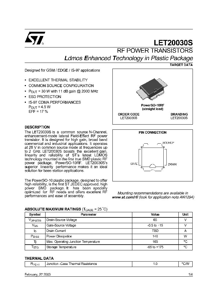 LET20030S_161466.PDF Datasheet