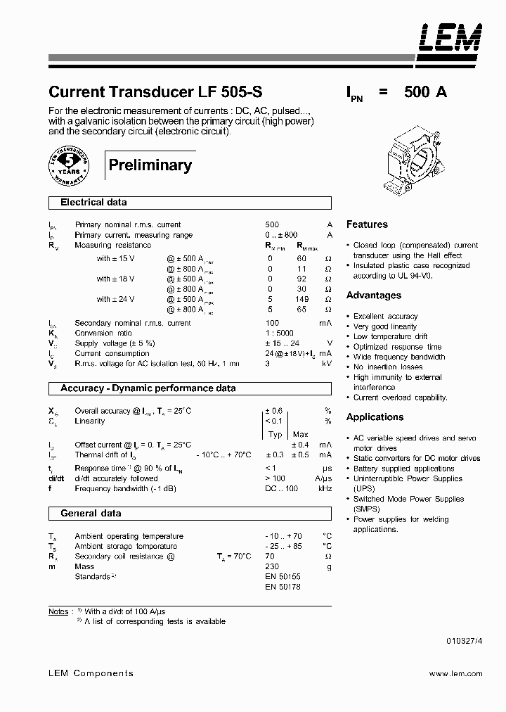 LF505-S_187509.PDF Datasheet