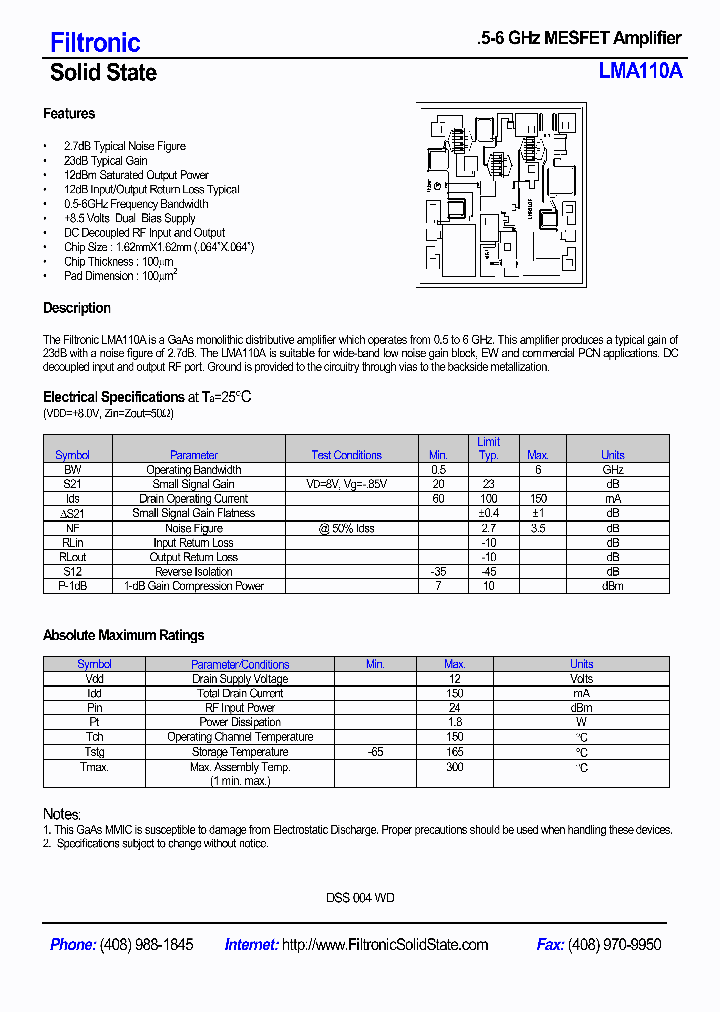 LMA110_29379.PDF Datasheet
