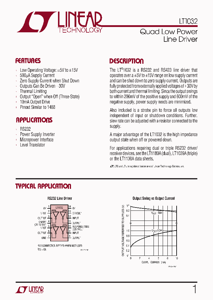 LT1032_74988.PDF Datasheet