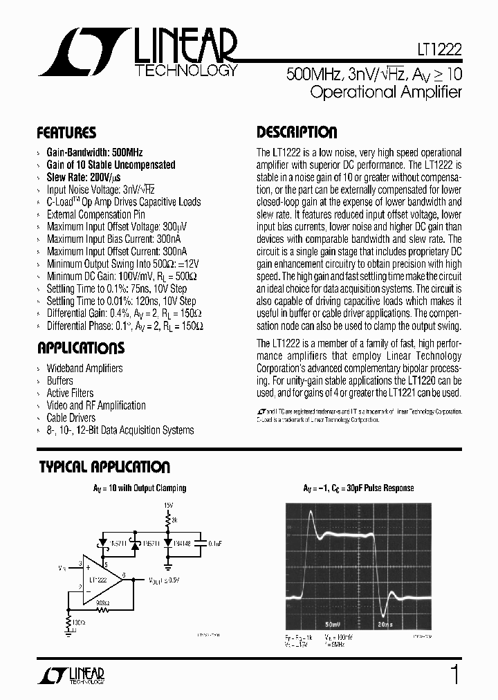 LT1222_95034.PDF Datasheet