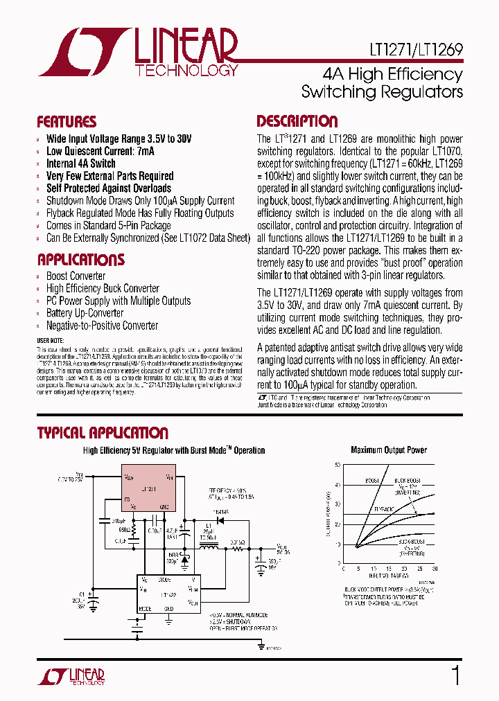 LT1271_125402.PDF Datasheet