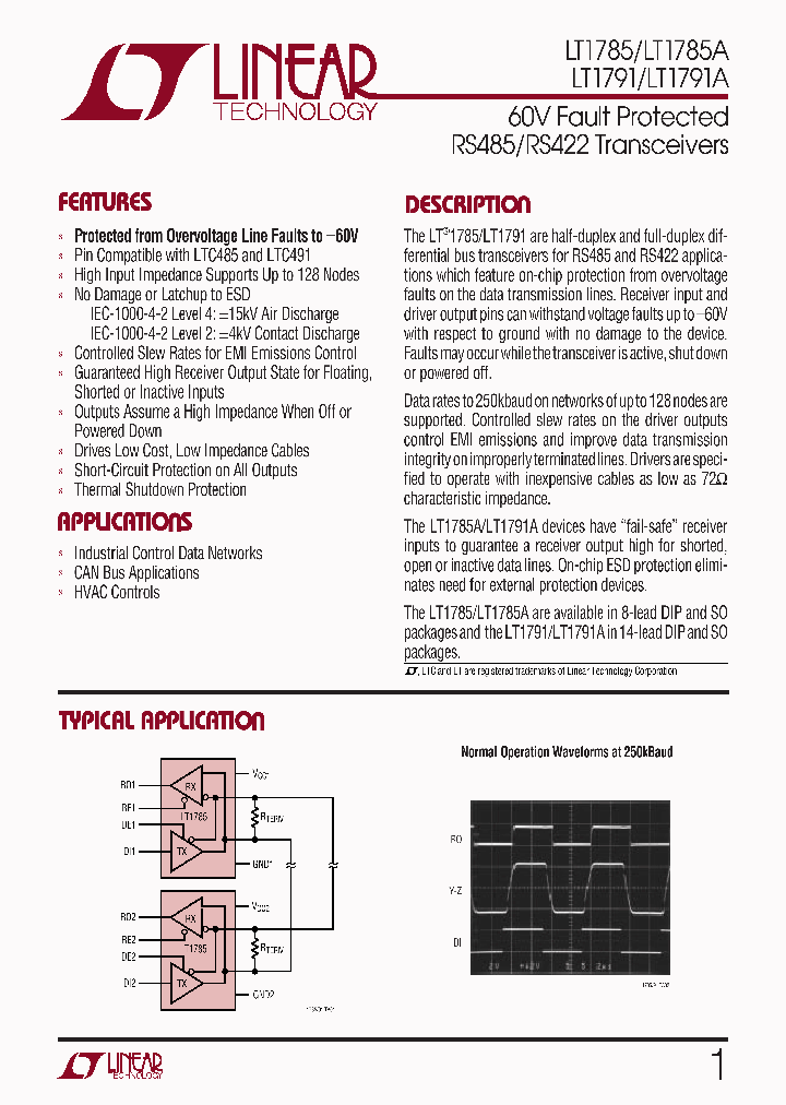 LT1785_75885.PDF Datasheet
