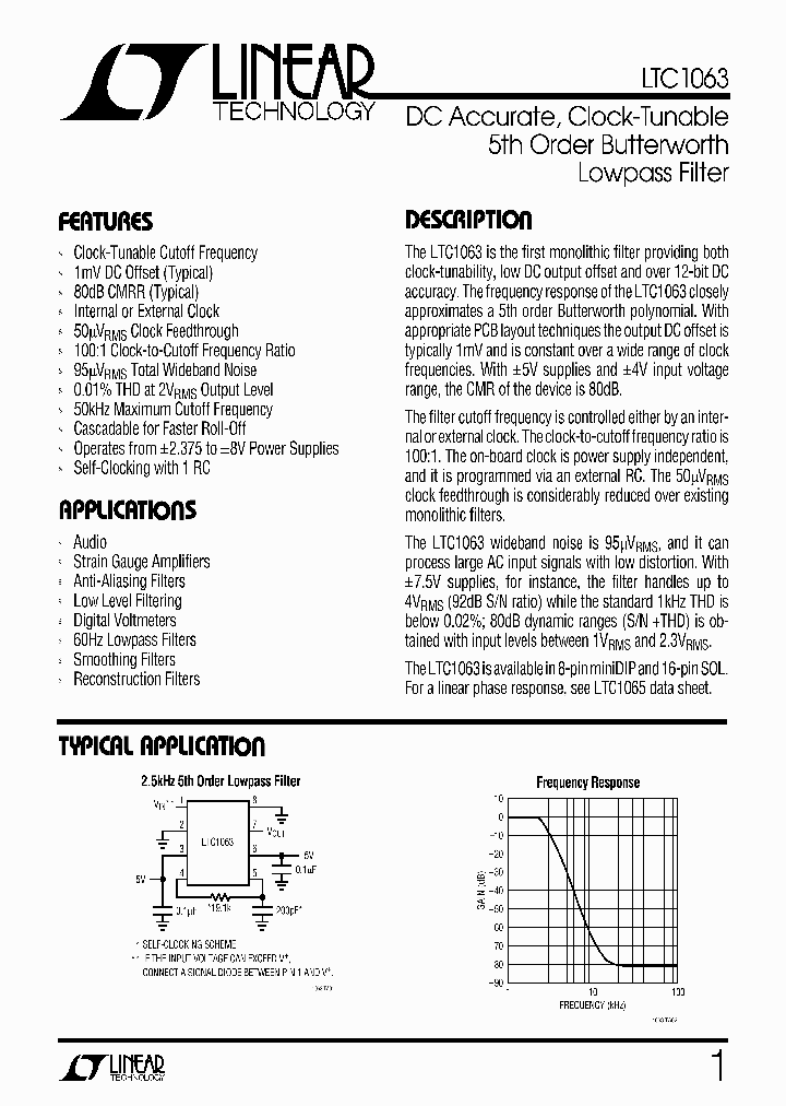 LTC1063_84433.PDF Datasheet