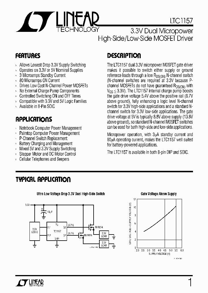 LTC1157_85118.PDF Datasheet
