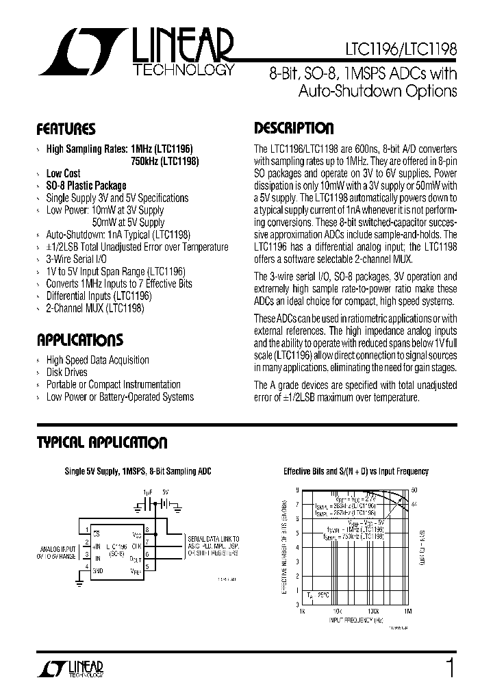 LTC1196_91799.PDF Datasheet