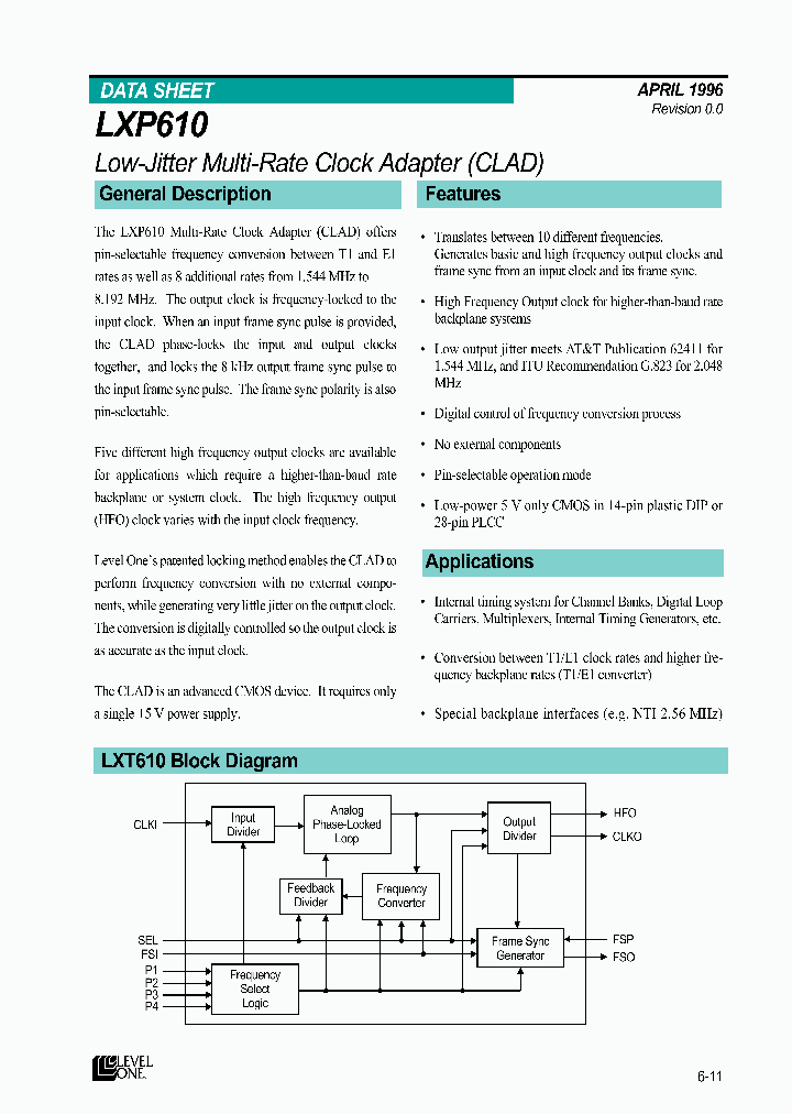 LXP610_45351.PDF Datasheet