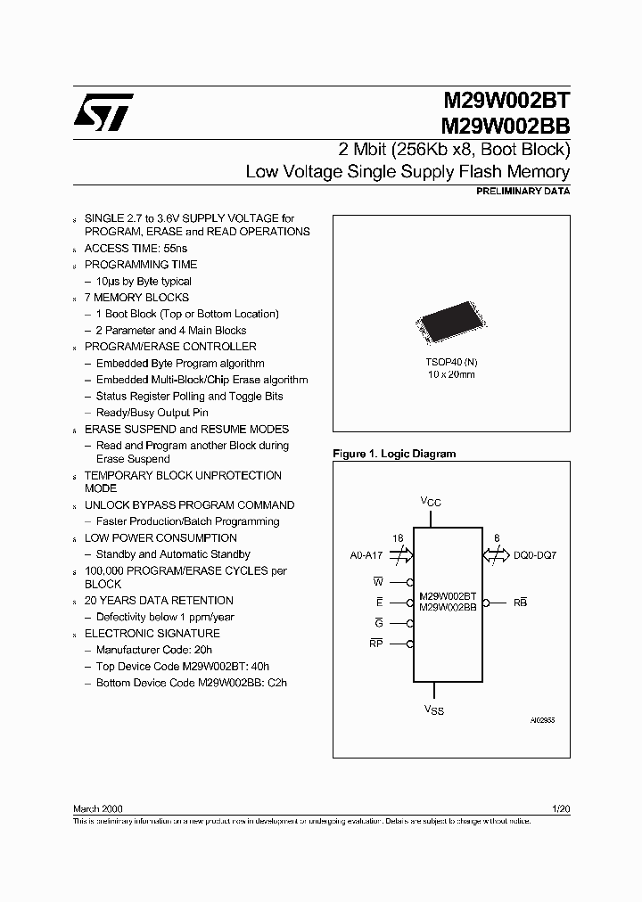 M29W002BB_89556.PDF Datasheet