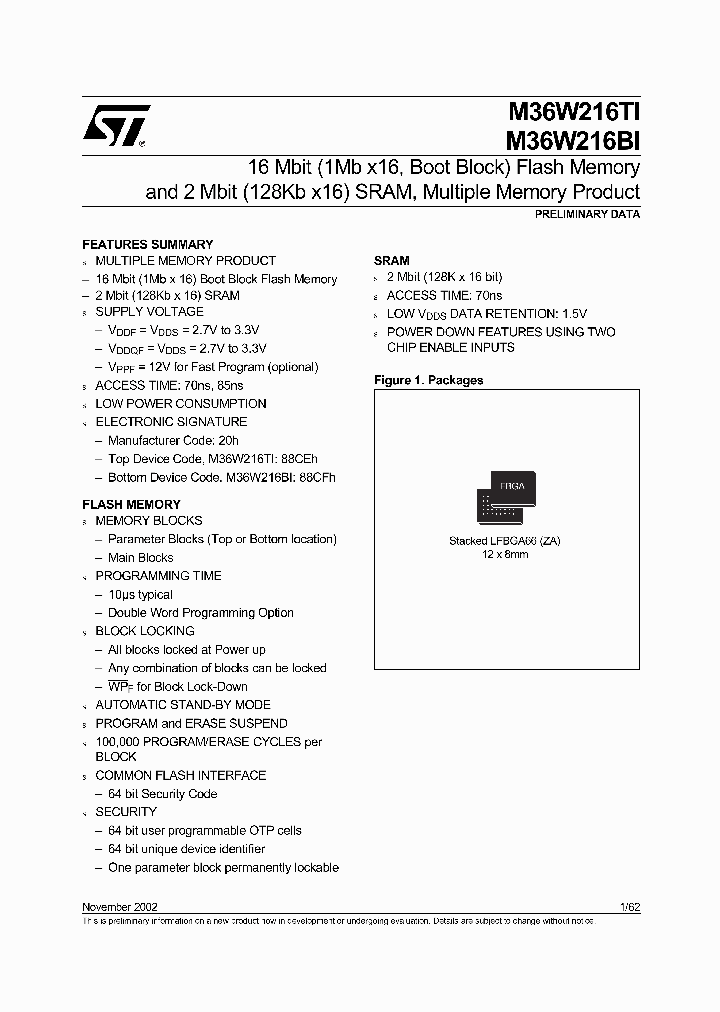 M36W216_53198.PDF Datasheet