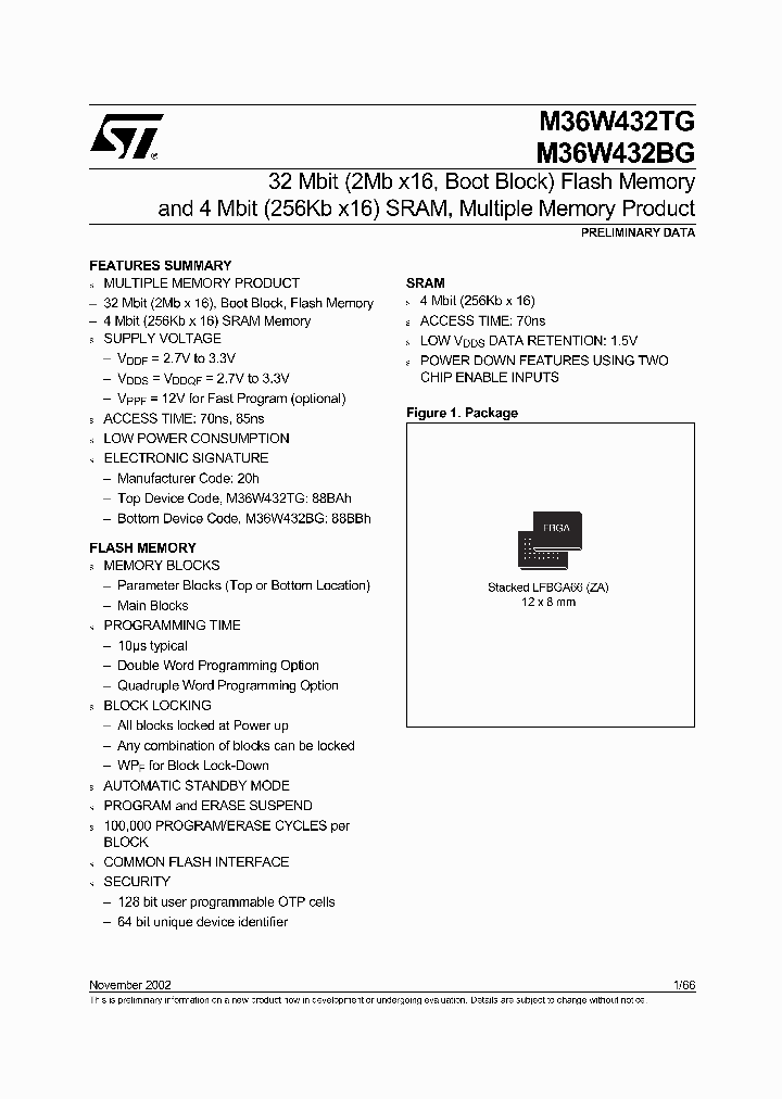 M36W432BG_169683.PDF Datasheet