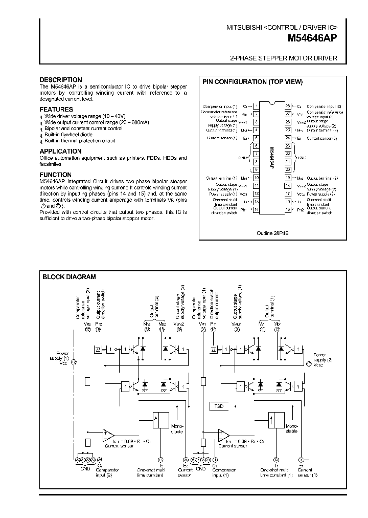 M54646AP_130495.PDF Datasheet