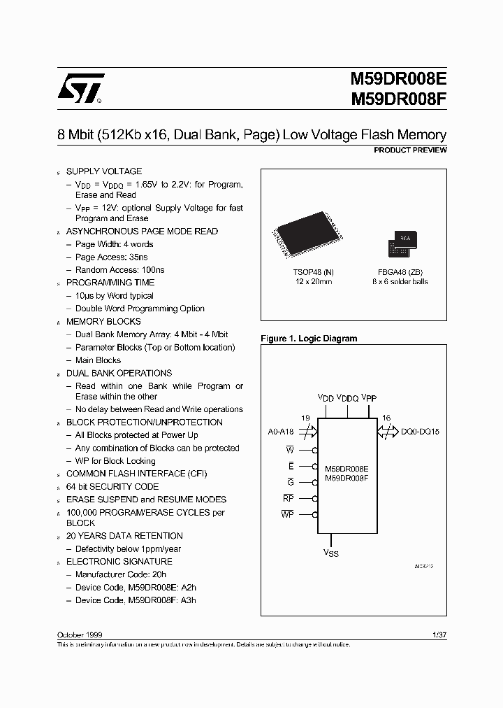 M59DR008_79540.PDF Datasheet