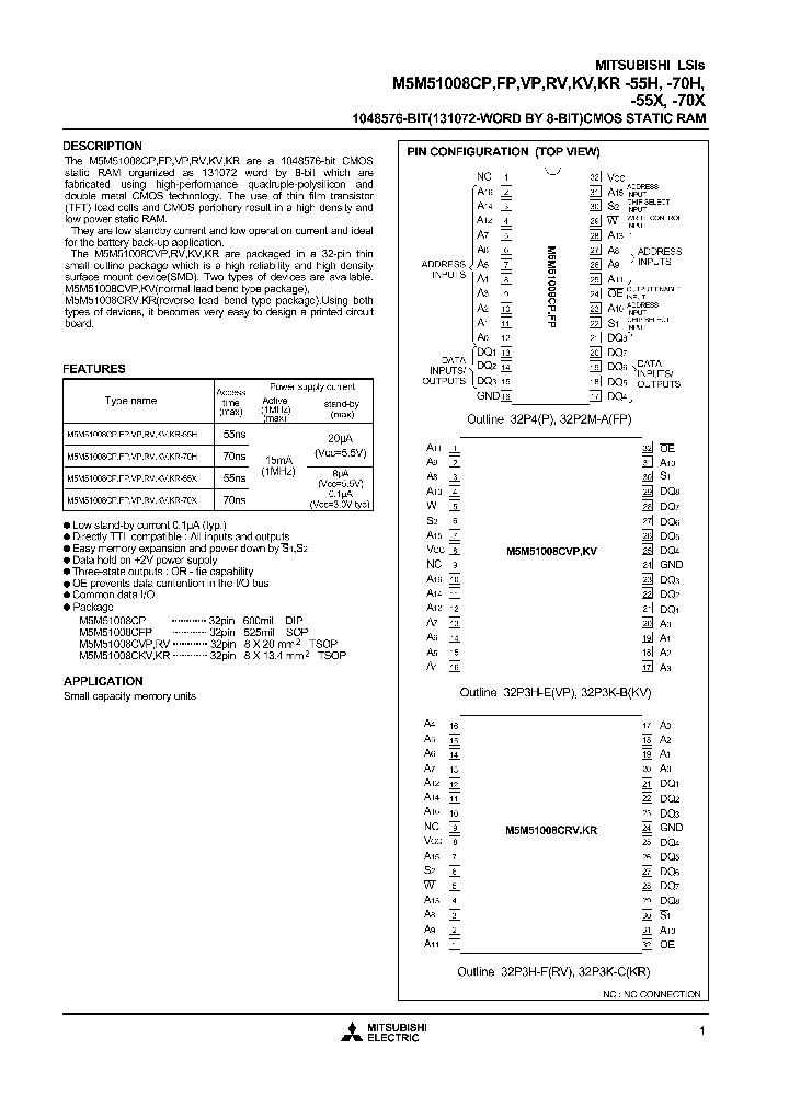 M5M51008CFP_84526.PDF Datasheet