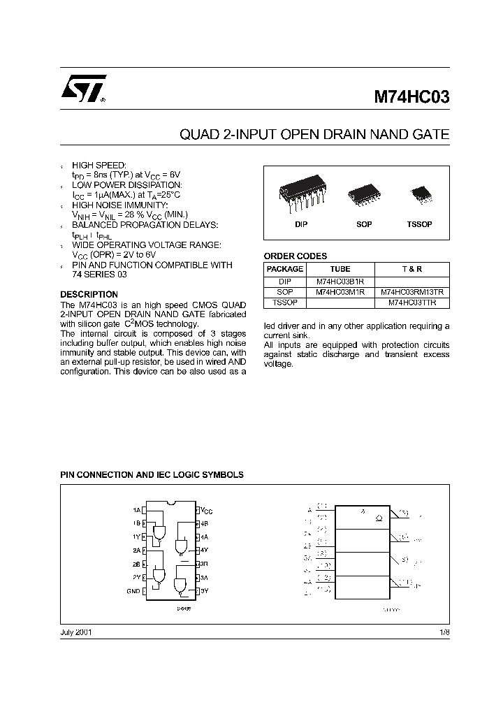 M74HC03_167521.PDF Datasheet