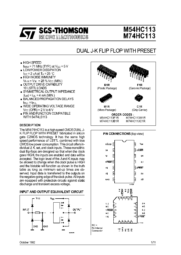 M54HC113_166525.PDF Datasheet